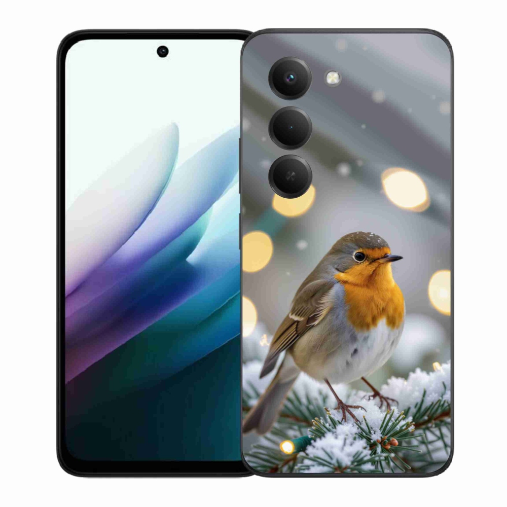 Gélový kryt mmCase na Xiaomi Redmi 15 4G/5G 171 mm - červienka v zime