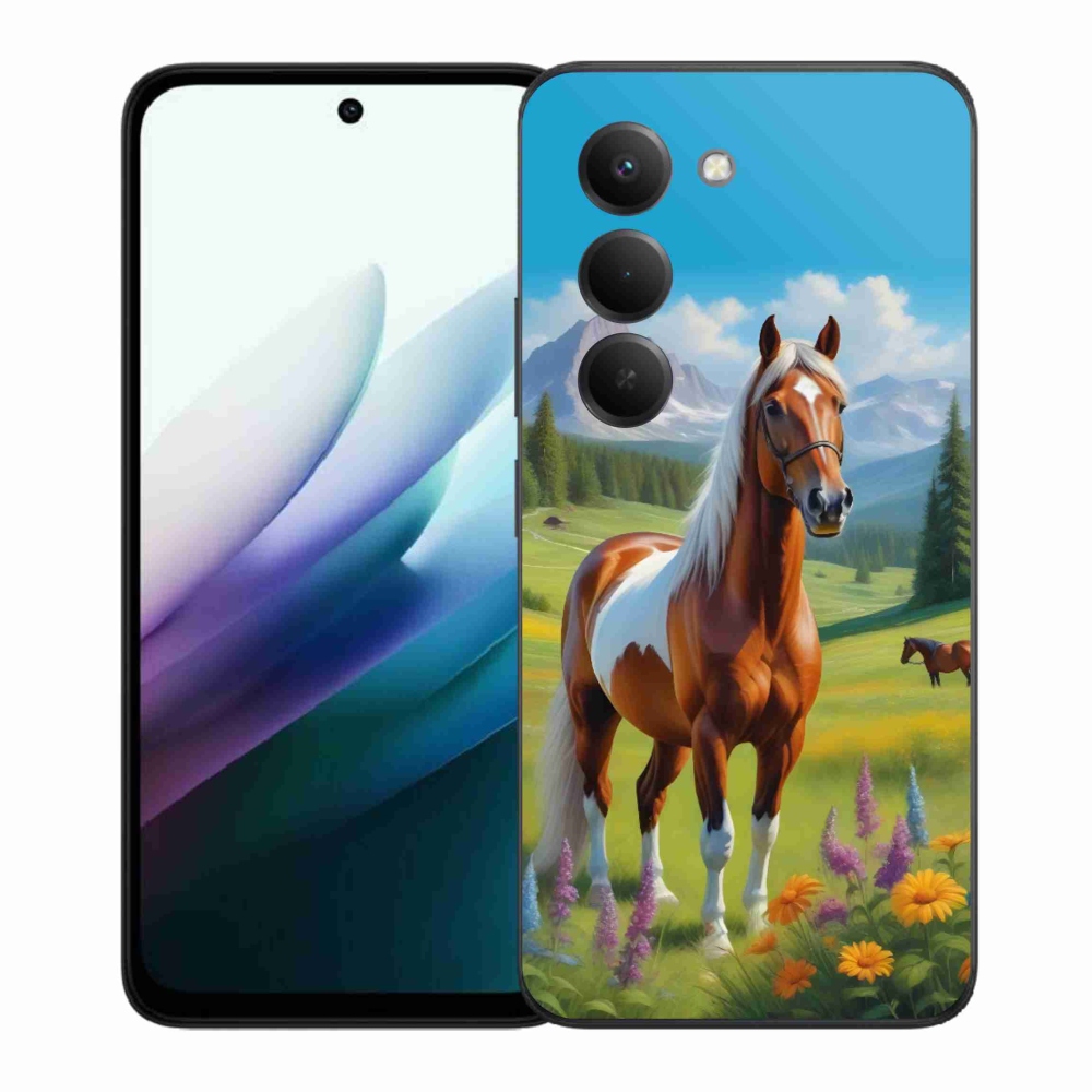 Gélový kryt mmCase na Xiaomi Redmi 15 4G/5G 171 mm - kôň na lúke