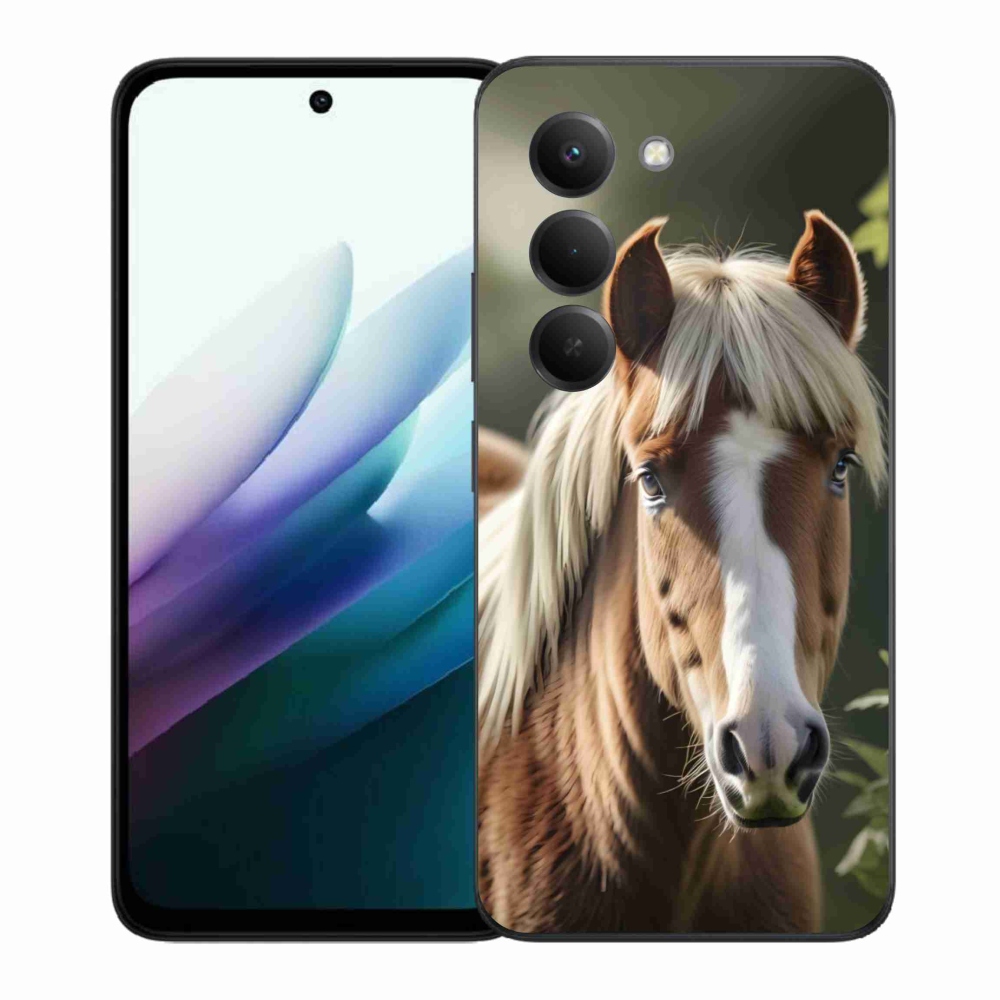 Gélový kryt mmCase na Xiaomi Redmi 15 4G/5G 171 mm - kôň so svetlou hrivou