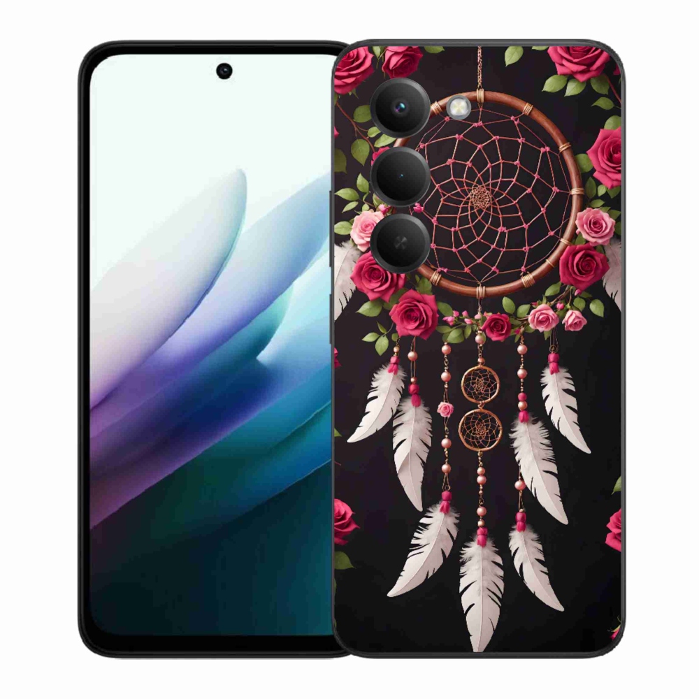 Gélový kryt mmCase na Xiaomi Redmi 15 4G/5G 171 mm - lapač snov s ružami