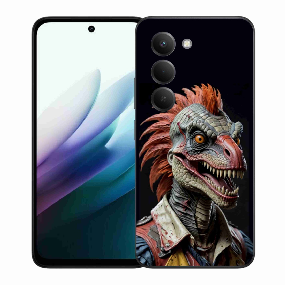 Gélový kryt mmCase na Xiaomi Redmi 15 4G/5G 171 mm - punk dinosaurus