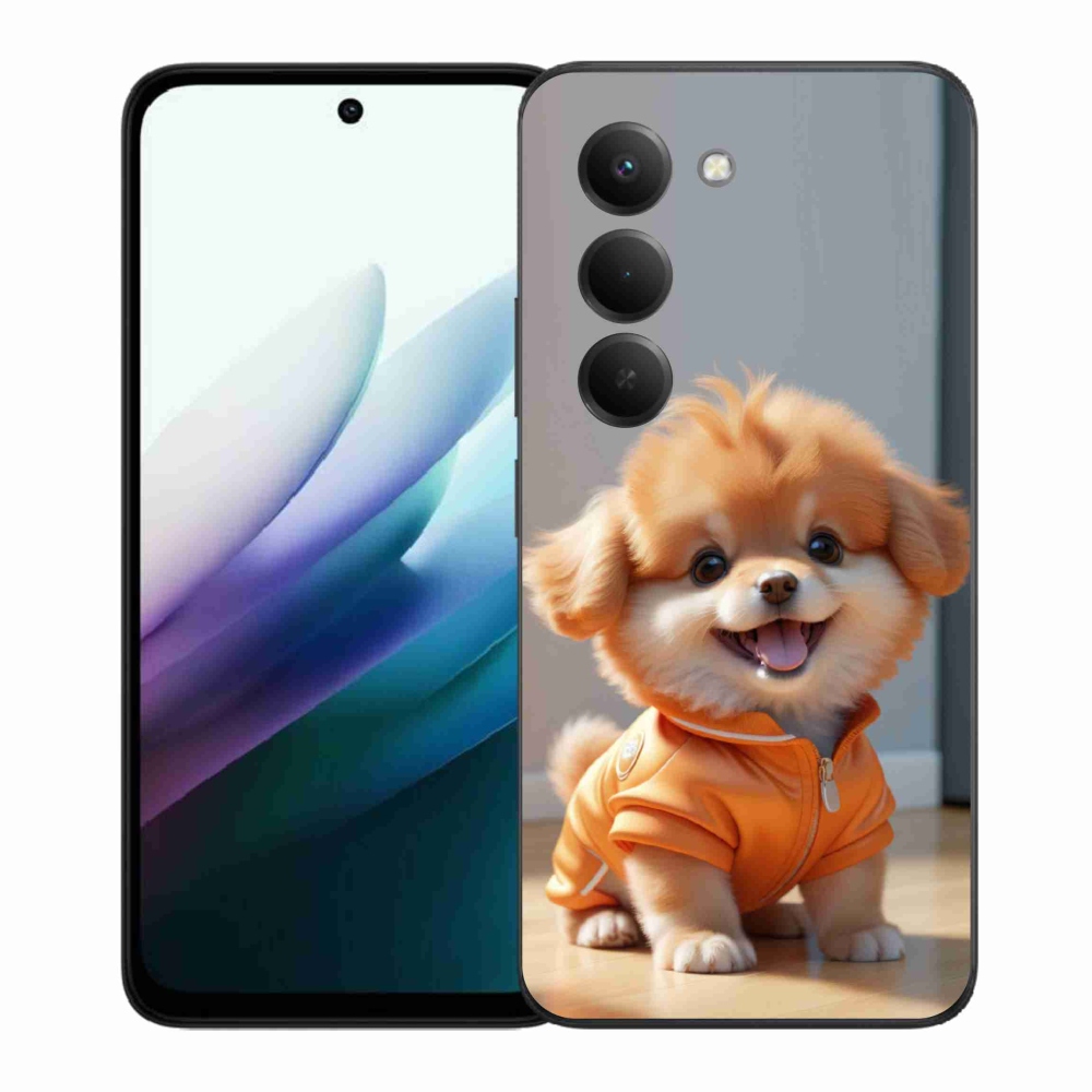 Gélový kryt mmCase na Xiaomi Redmi 15 4G/5G 171 mm - roztomilý pomeranian v mikine
