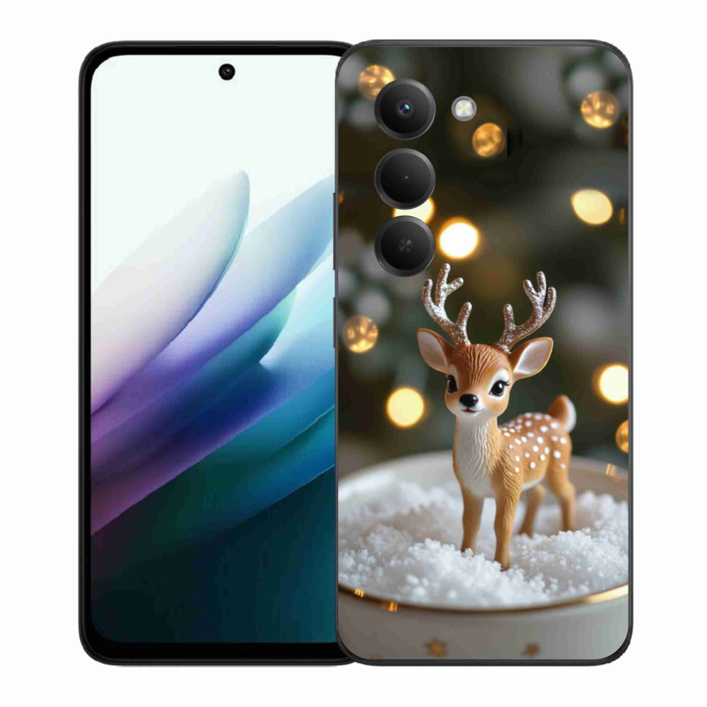 Gélový kryt mmCase na Xiaomi Redmi 15 4G/5G 171 mm - roztomilý vianočný jeleň