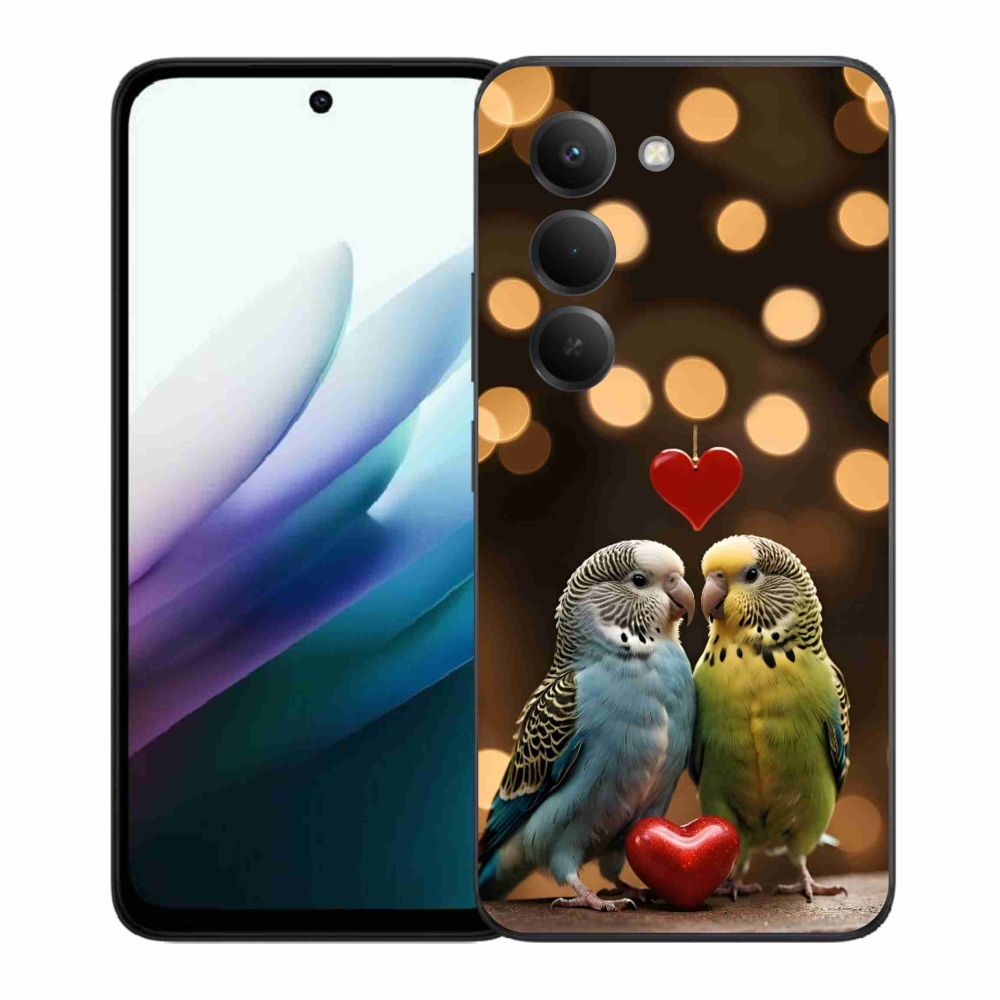 Gélový kryt mmCase na Xiaomi Redmi 15 4G/5G 171 mm - zamilovaní papagáje