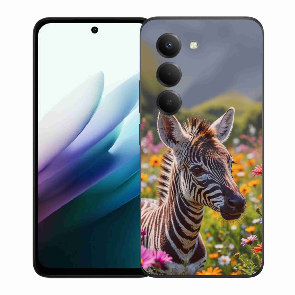 Gélový kryt mmCase na Xiaomi Redmi 15 4G/5G 171 mm - zebra na lúke