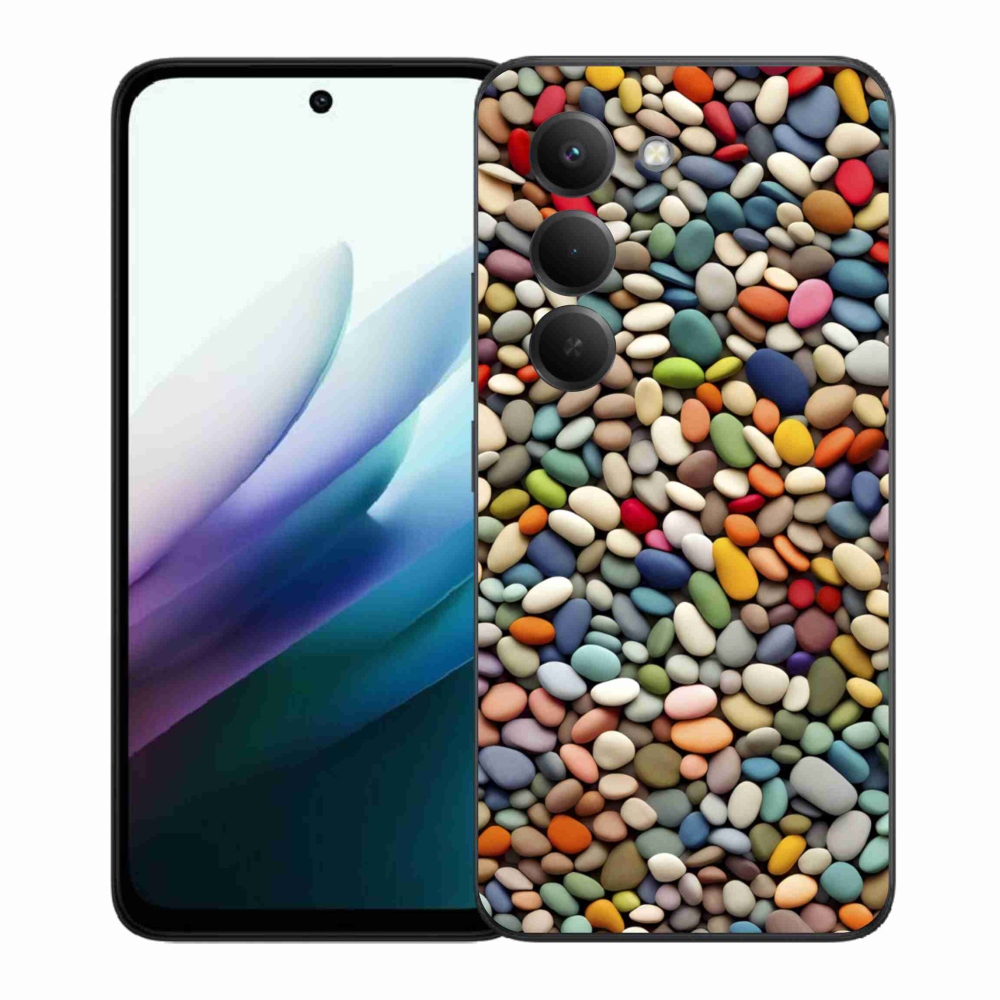 Gélový kryt mmCase na Xiaomi Redmi 15 4G/5G 171mm - farebné kamienky 2