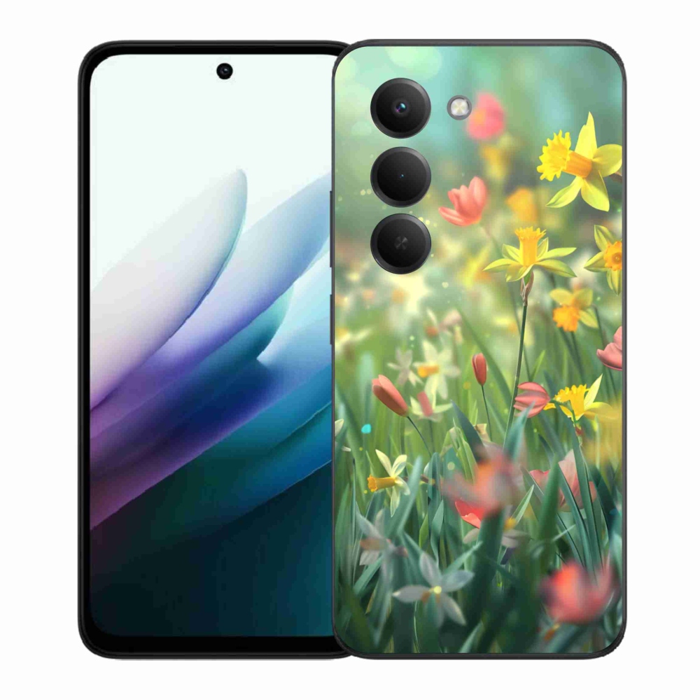 Gélový kryt mmCase na Xiaomi Redmi 15 4G/5G 171mm - jarné kvety