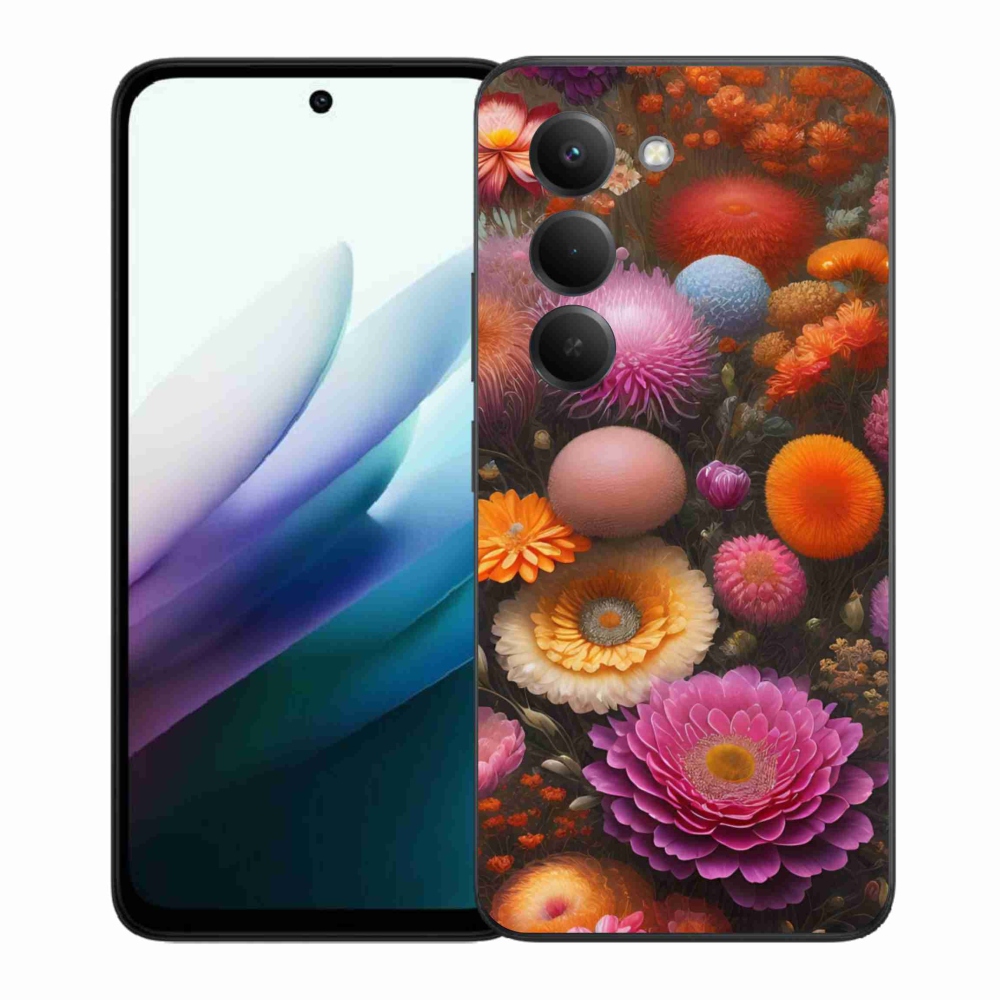 Gélový kryt mmCase na Xiaomi Redmi 15 4G/5G 171mm - kvetinová kompozícia