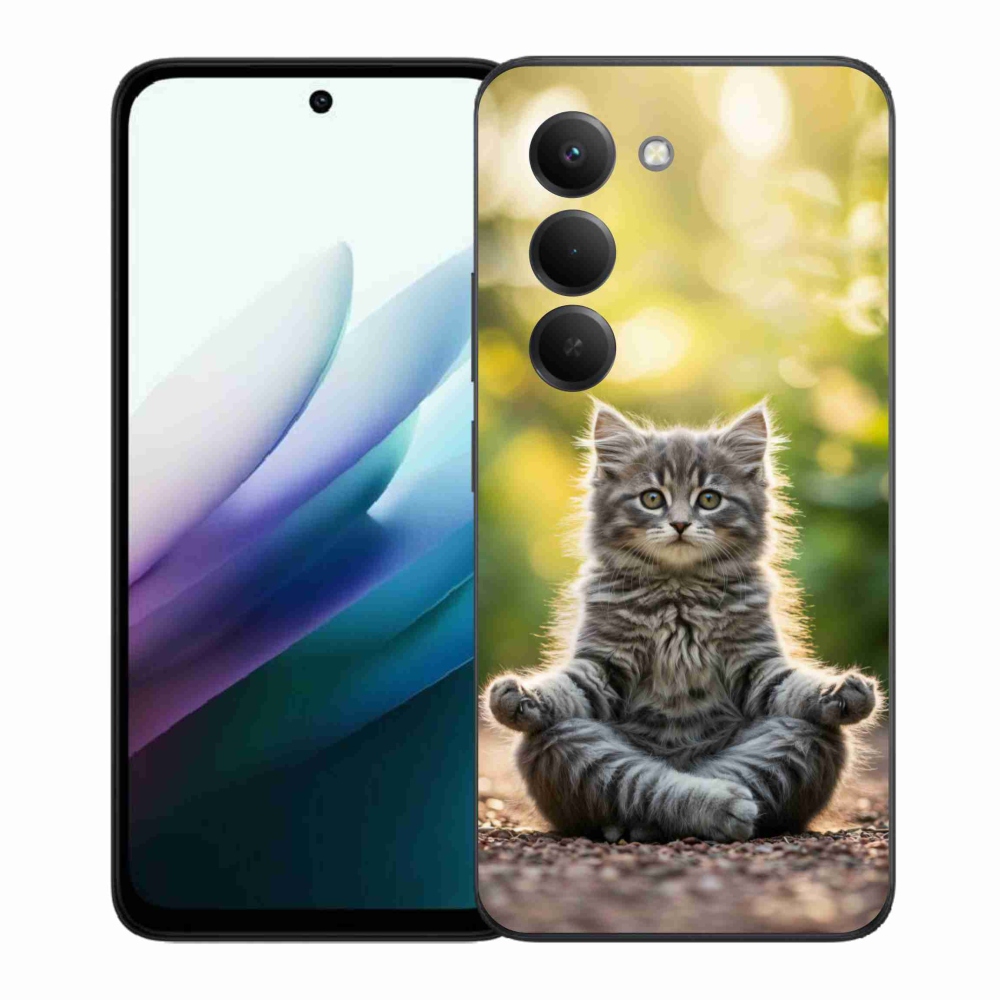 Gélový kryt mmCase na Xiaomi Redmi 15 4G/5G 171mm - meditujúce mačiatko
