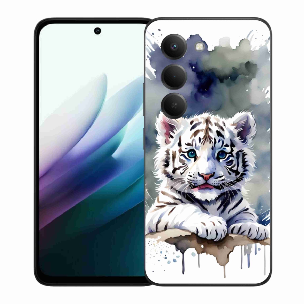 Gélový kryt mmCase na Xiaomi Redmi 15 4G/5G 171mm - mláďa bieleho tigra