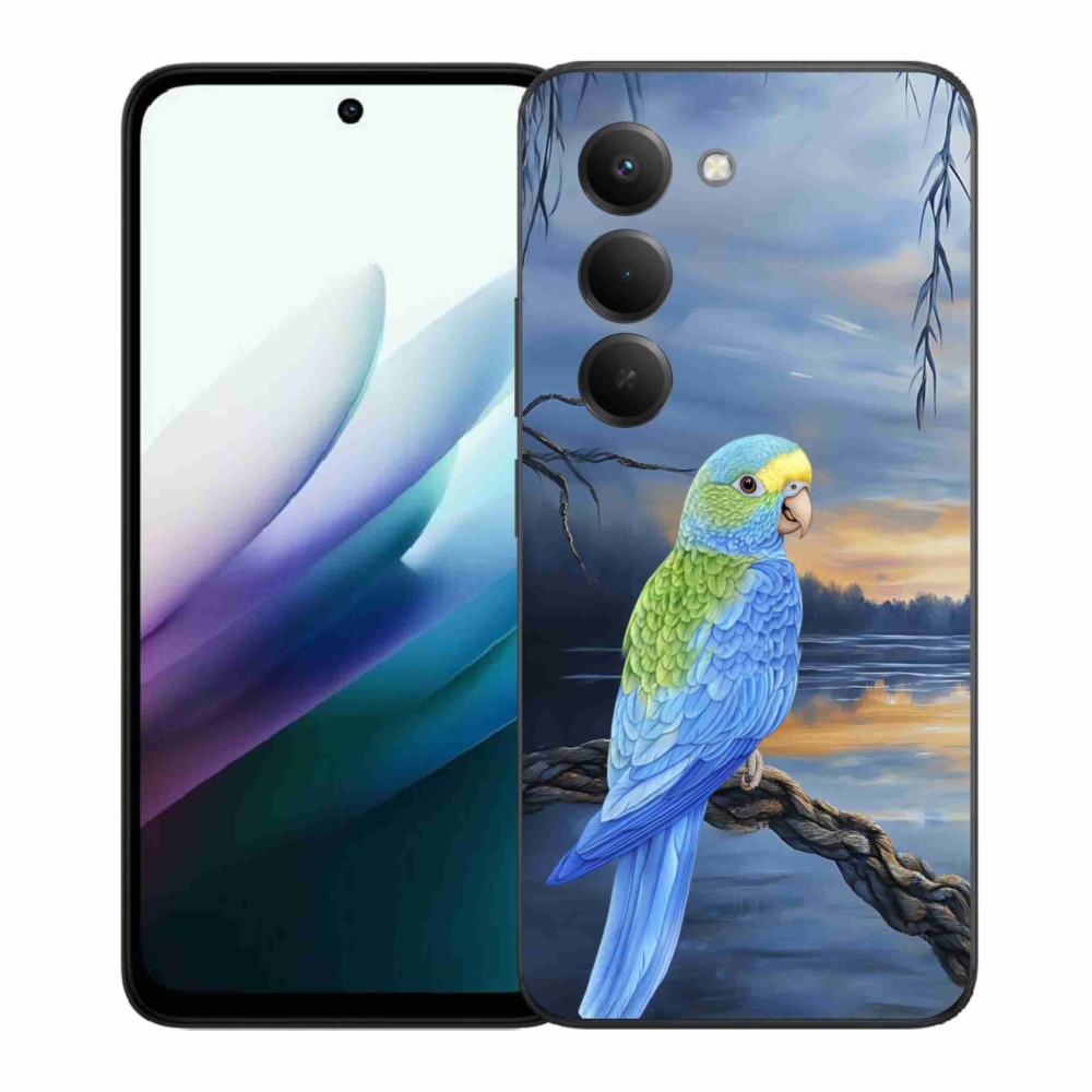 Gélový kryt mmCase na Xiaomi Redmi 15 4G/5G 171mm - modrý papagáj