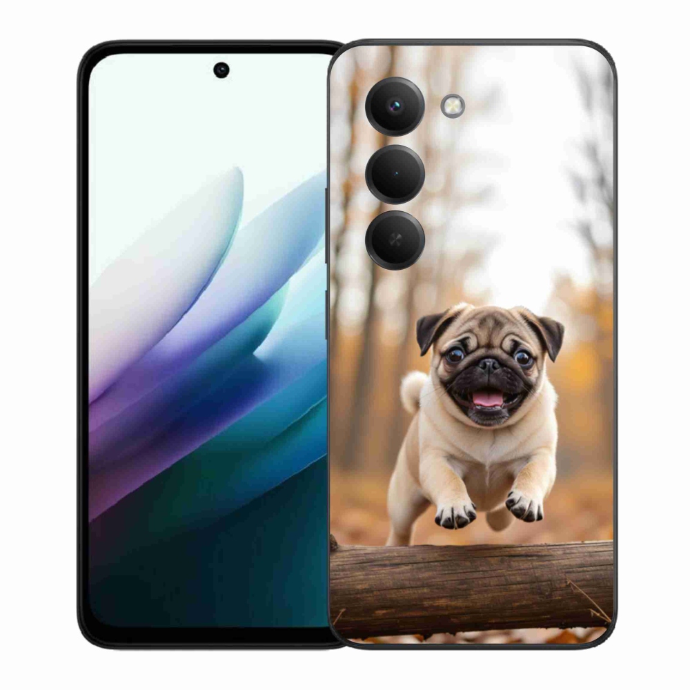 Gélový kryt mmCase na Xiaomi Redmi 15 4G/5G 171mm - mops 2