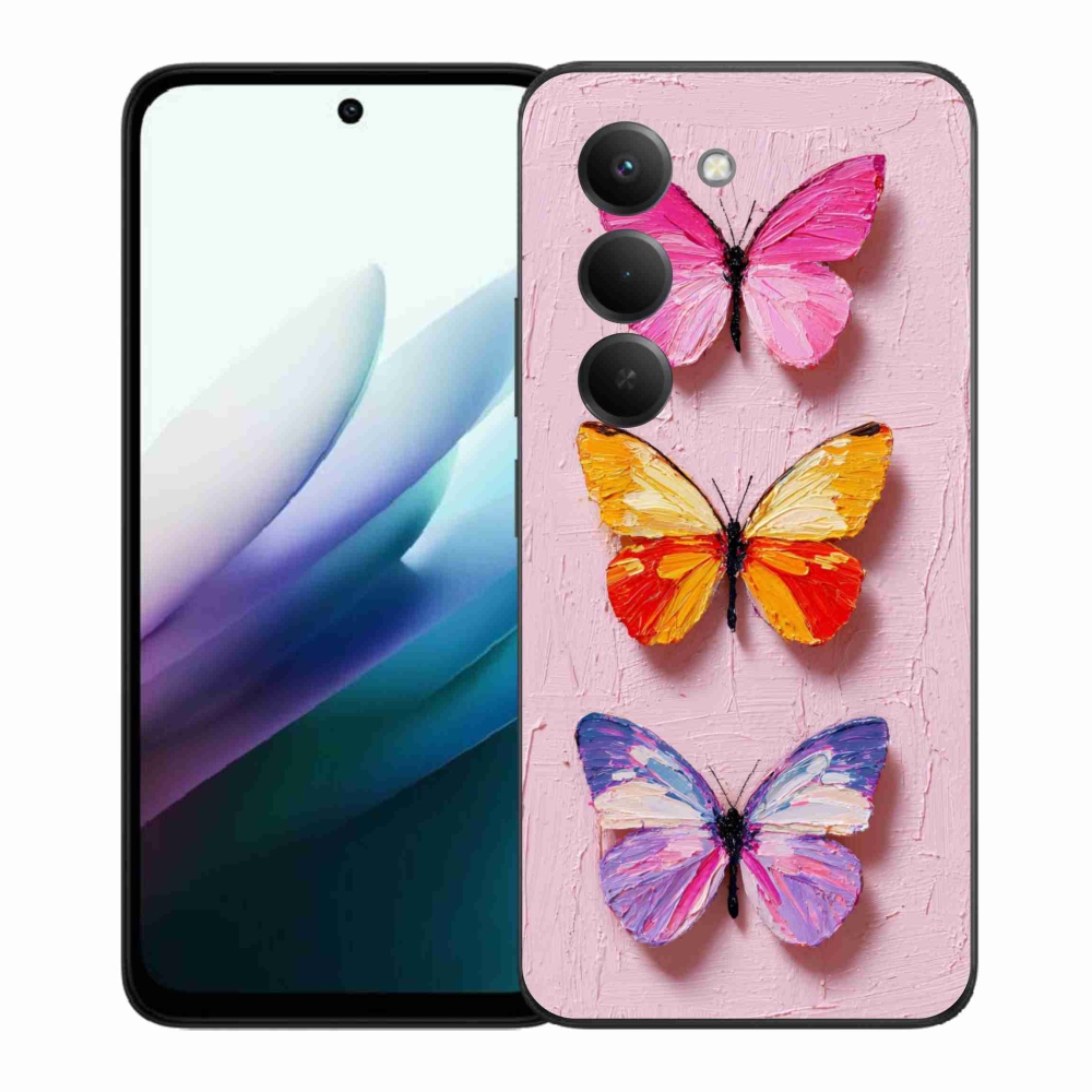 Gélový kryt mmCase na Xiaomi Redmi 15 4G/5G 171mm - motýlia trojica