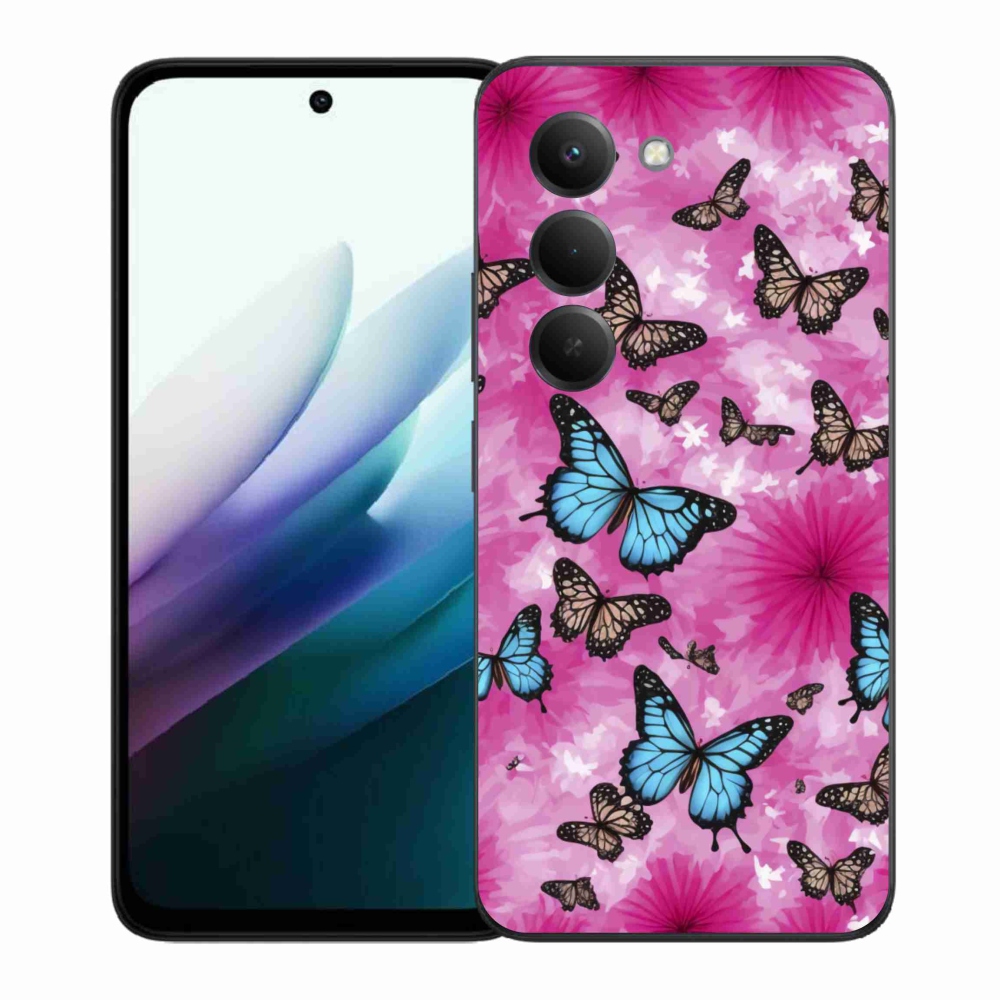 Gélový kryt mmCase na Xiaomi Redmi 15 4G/5G 171mm - motýlia záhrada