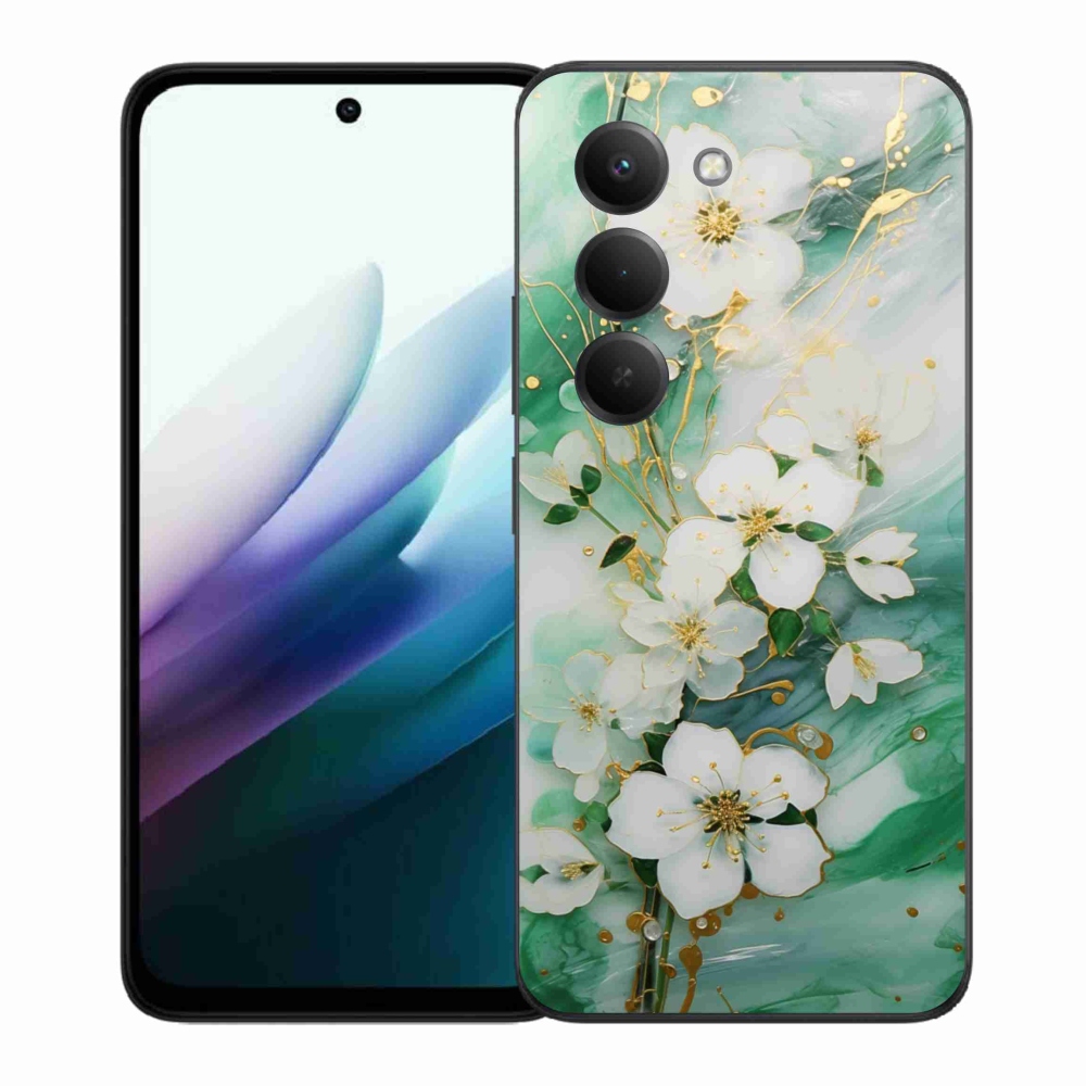 Gélový kryt mmCase na Xiaomi Redmi 15 4G/5G 171mm - nežné kvety