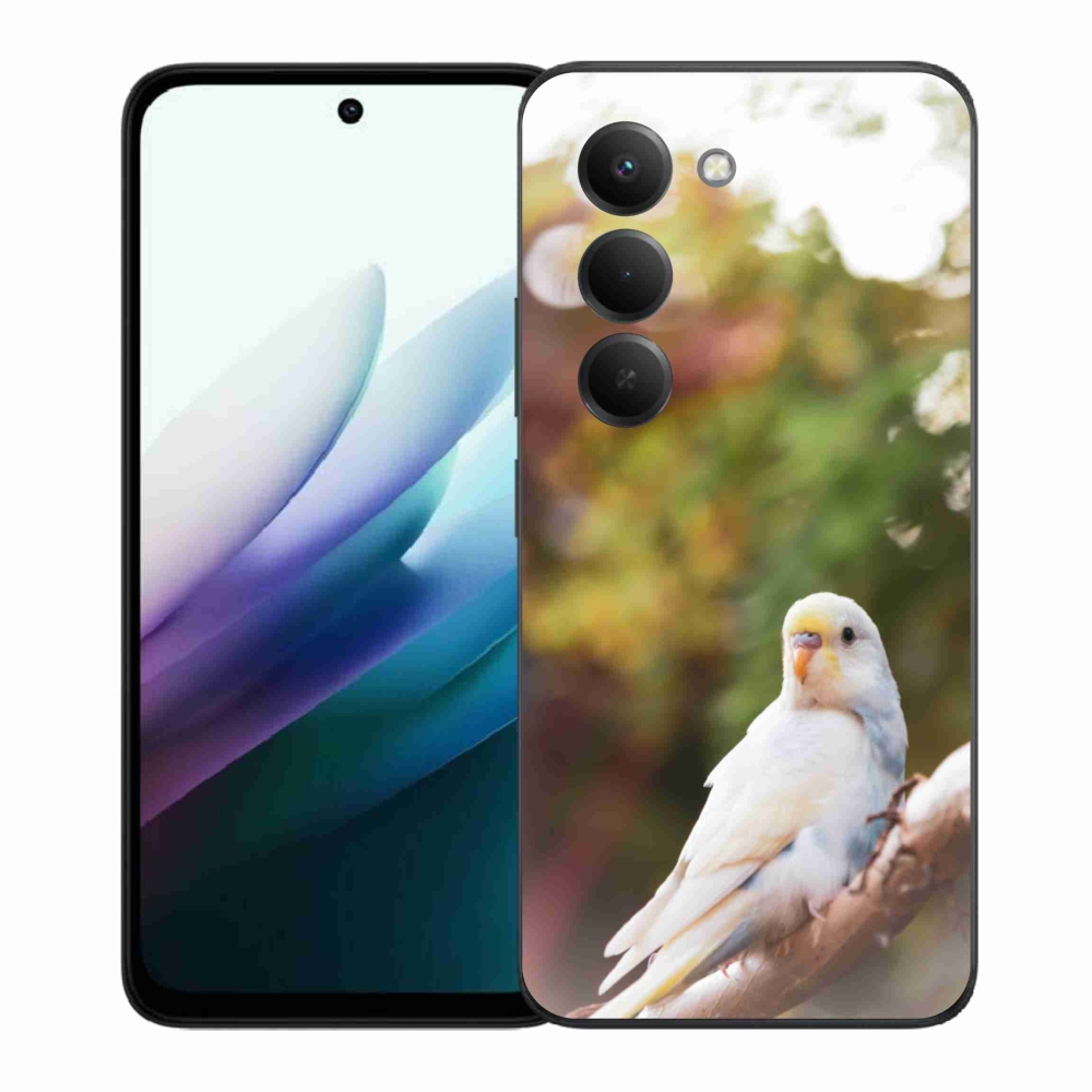 Gélový kryt mmCase na Xiaomi Redmi 15 4G/5G 171mm - papagáj andulka biela