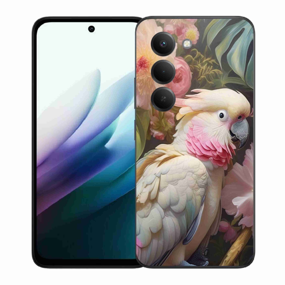 Gélový kryt mmCase na Xiaomi Redmi 15 4G/5G 171mm - papagáj kakadu ružový 2