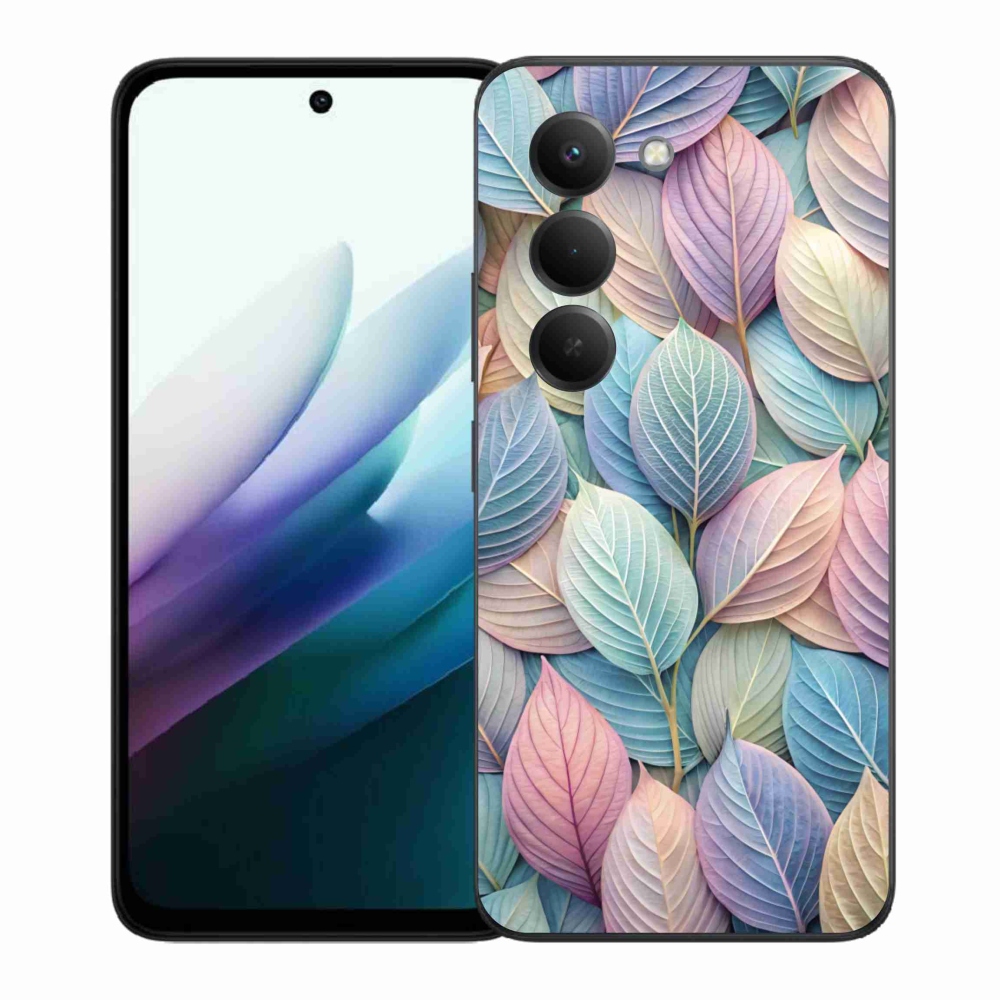 Gélový kryt mmCase na Xiaomi Redmi 15 4G/5G 171mm - pastelové listy