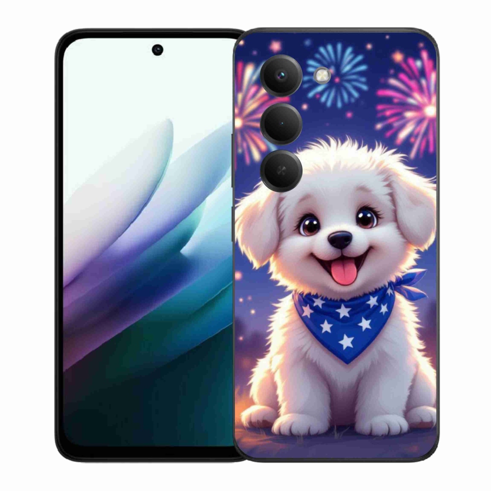 Gélový kryt mmCase na Xiaomi Redmi 15 4G/5G 171mm - slávnostné šteňa