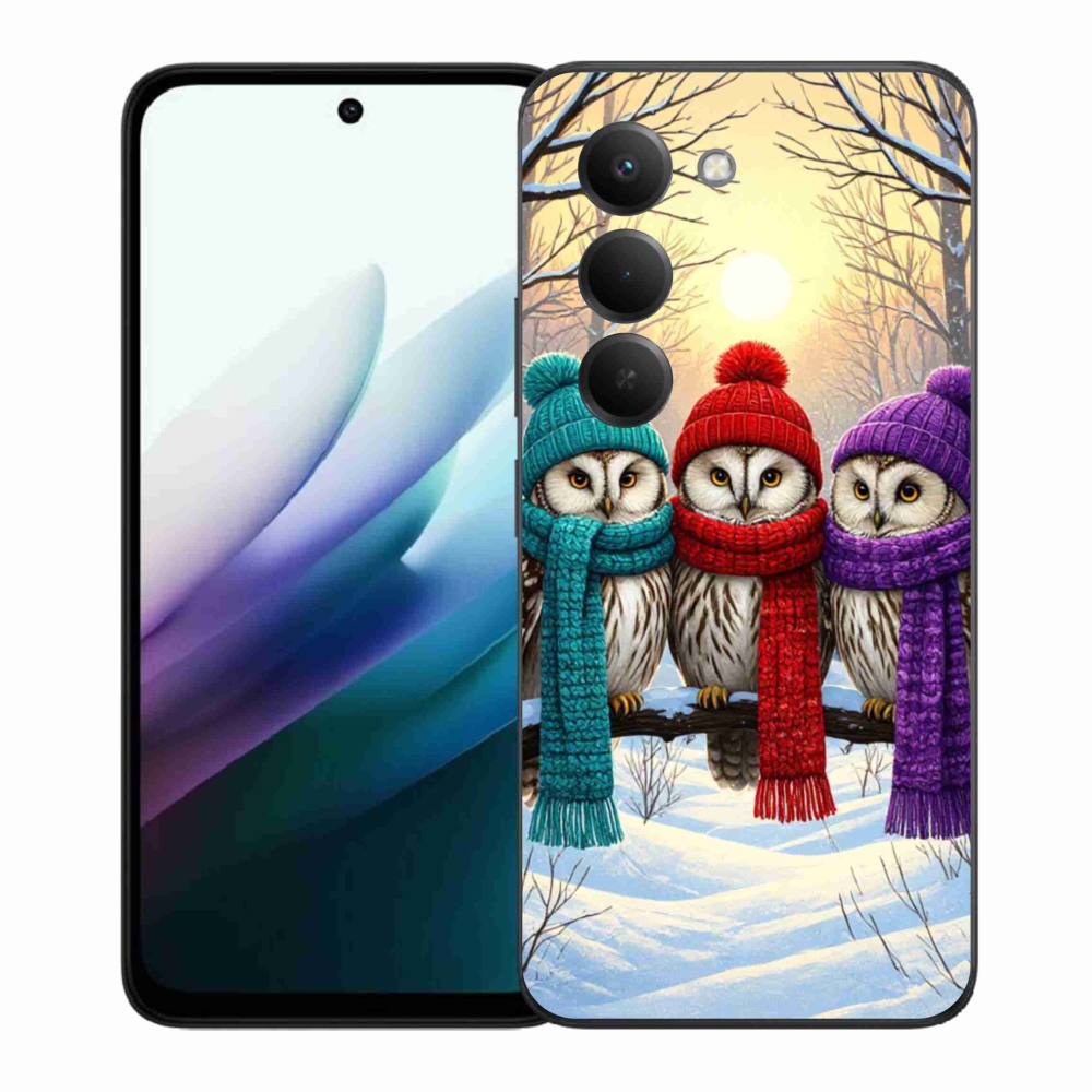 Gélový kryt mmCase na Xiaomi Redmi 15 4G/5G 171mm - soví priatelia