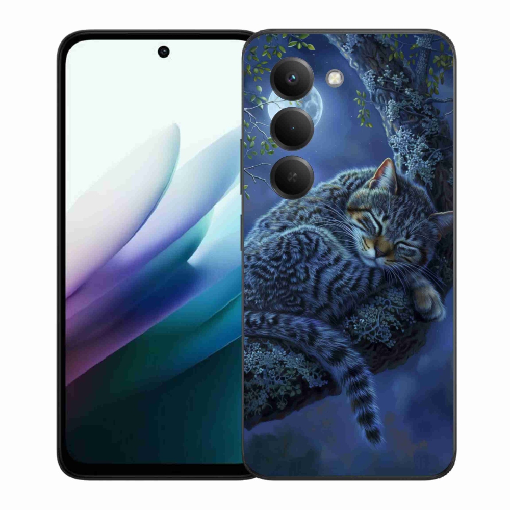 Gélový kryt mmCase na Xiaomi Redmi 15 4G/5G 171mm - spiaca mačka