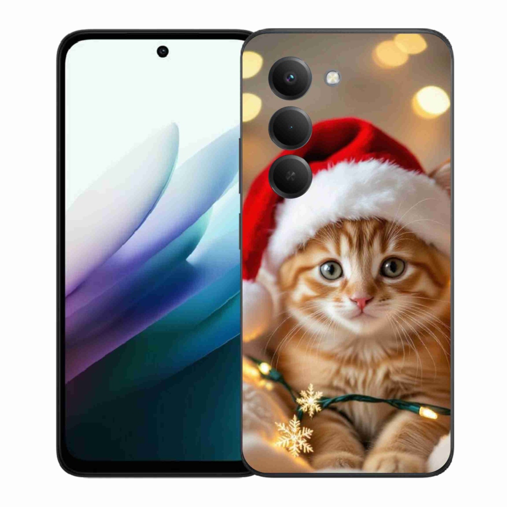 Gélový kryt mmCase na Xiaomi Redmi 15 4G/5G 171mm - vianočné mačiatko