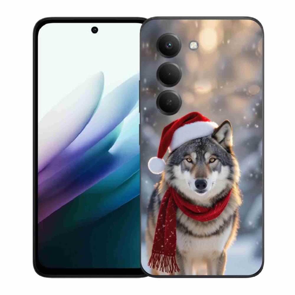 Gélový kryt mmCase na Xiaomi Redmi 15 4G/5G 171mm - vianočný vlk