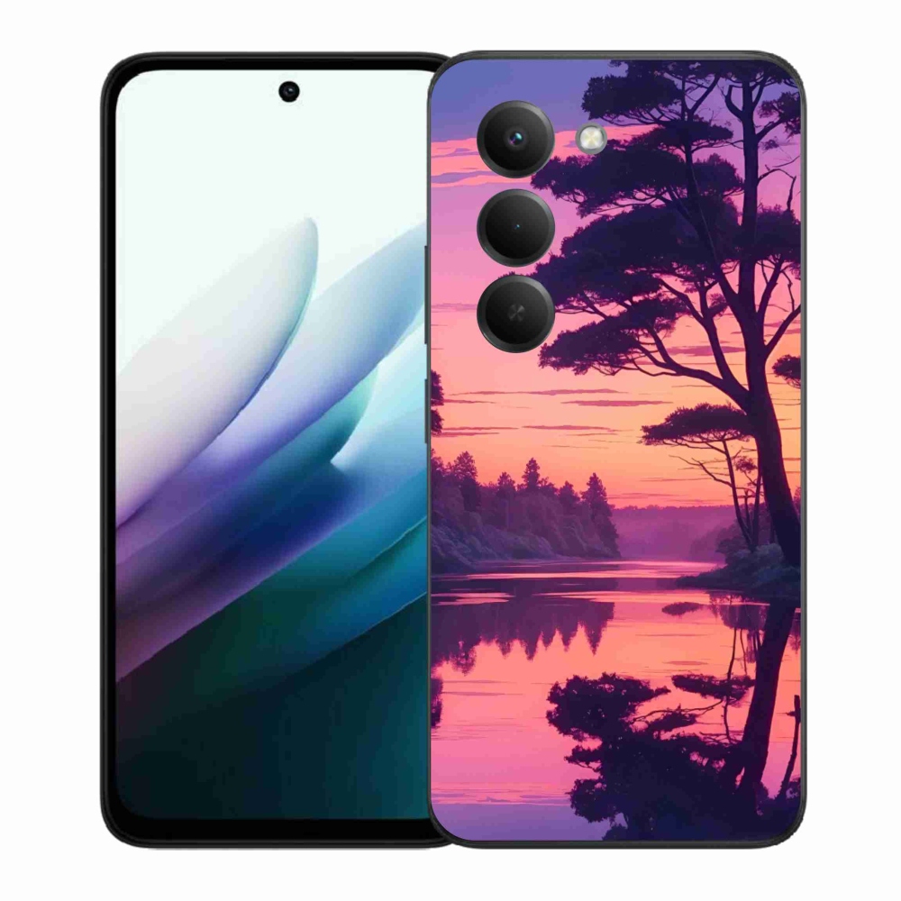 Gélový kryt mmCase na Xiaomi Redmi 15 4G/5G 171mm - západ slnka nad jazerom