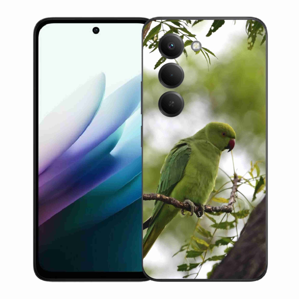 Gélový kryt mmCase na Xiaomi Redmi 15 4G/5G 171mm - zelený papagáj