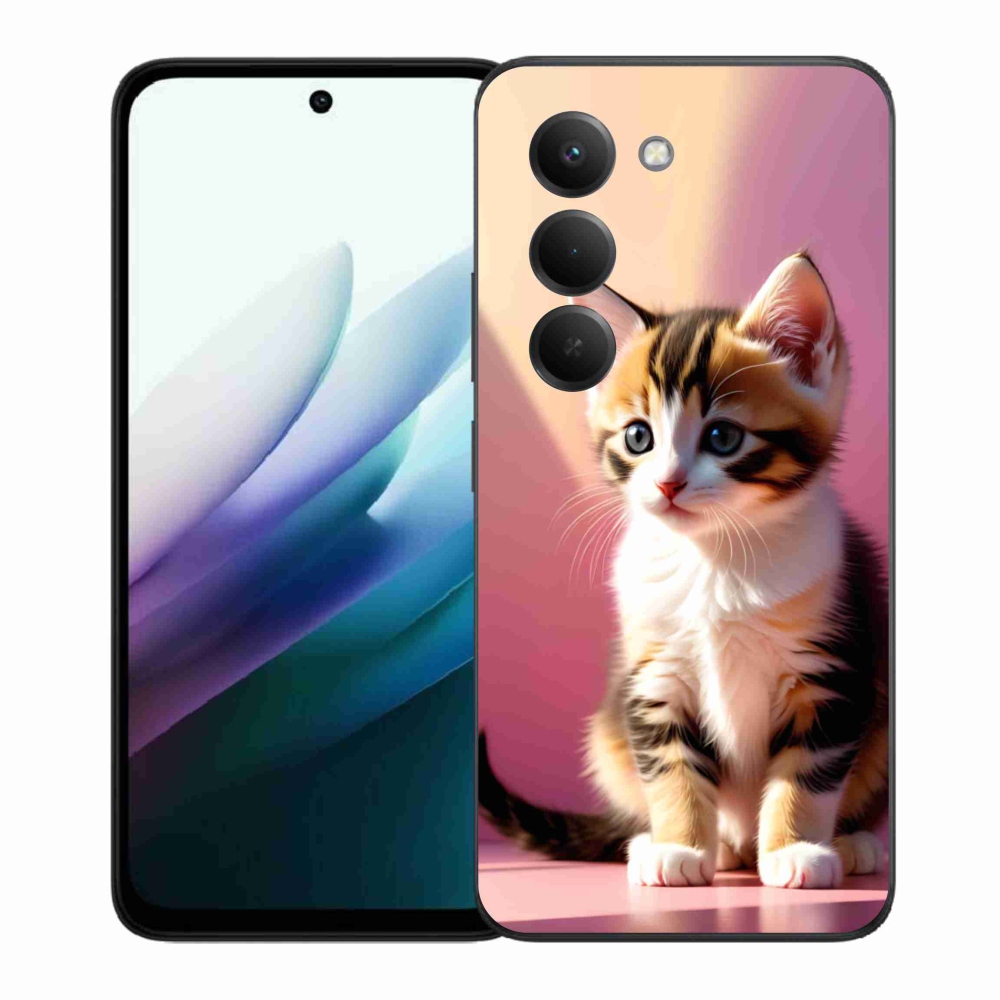 Gélový kryt mmCase na Xiaomi Redmi 15 4G/5G 171mm - zvedavé mačiatko 2