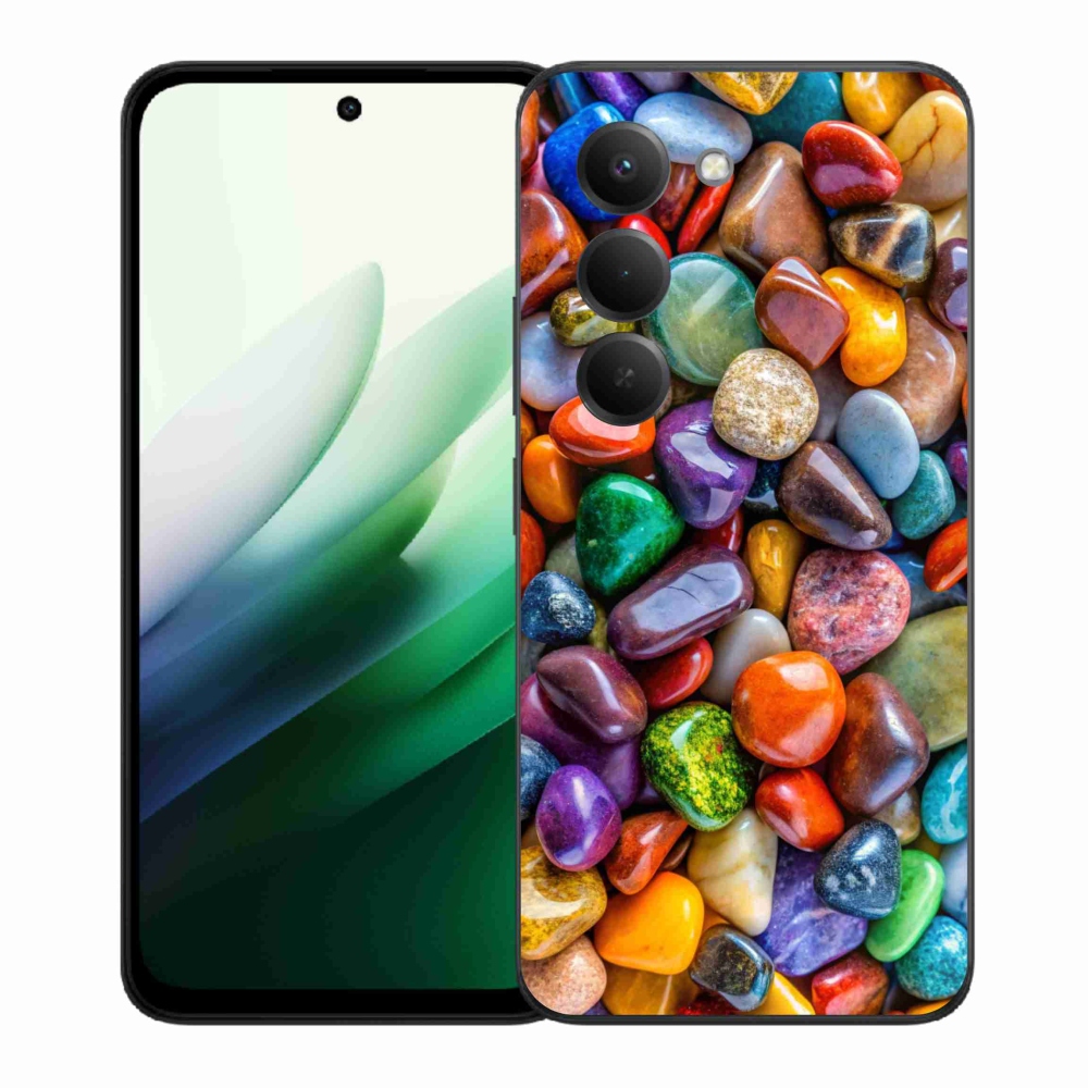 Gélový kryt mmCase na Xiaomi Redmi 15 5G (169mm) - farebné kamienky