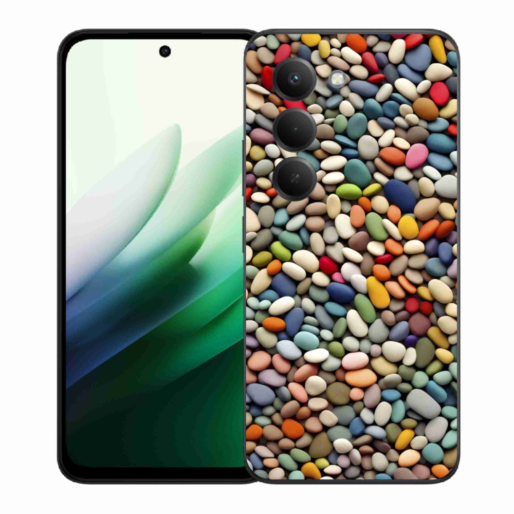 Gélový kryt mmCase na Xiaomi Redmi 15 5G (169mm) - farebné kamienky 2