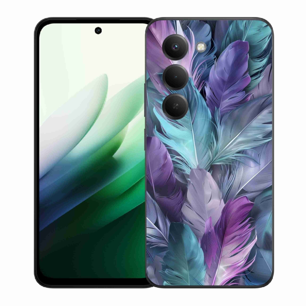 Gélový kryt mmCase na Xiaomi Redmi 15 5G (169mm) - farebné perie 2