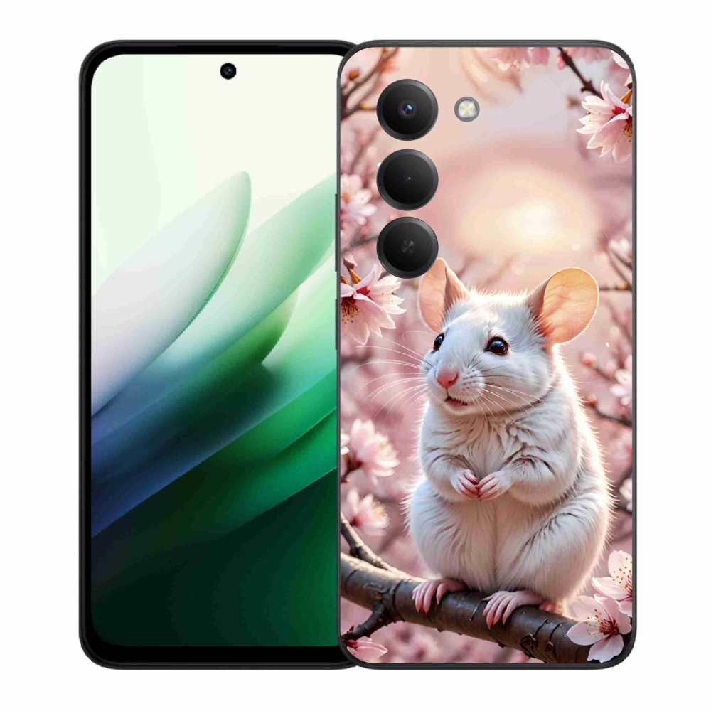 Gélový kryt mmCase na Xiaomi Redmi 15 5G 169mm - biela myš na vetve