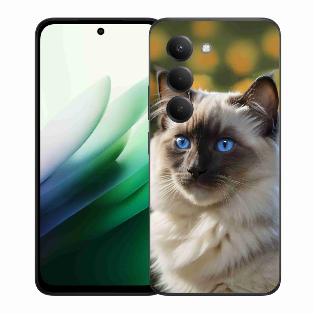 Gélový kryt mmCase na Xiaomi Redmi 15 5G (169mm) - biely ragdoll