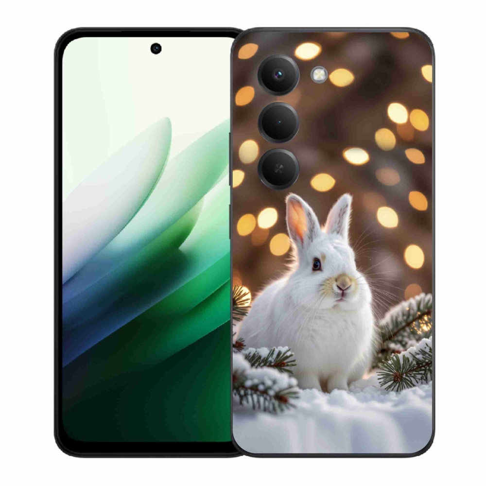 Gélový kryt mmCase na Xiaomi Redmi 15 5G 169mm - biely zajac