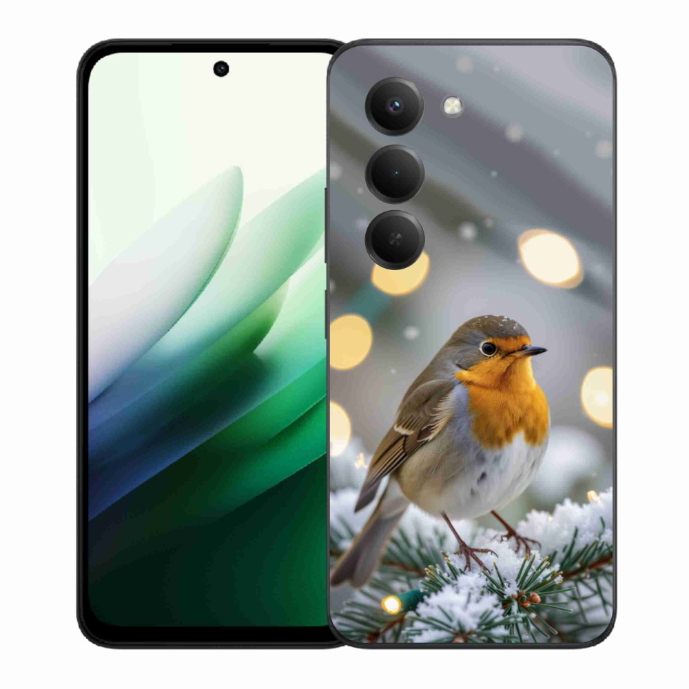 Gélový kryt mmCase na Xiaomi Redmi 15 5G 169mm - červienka v zime