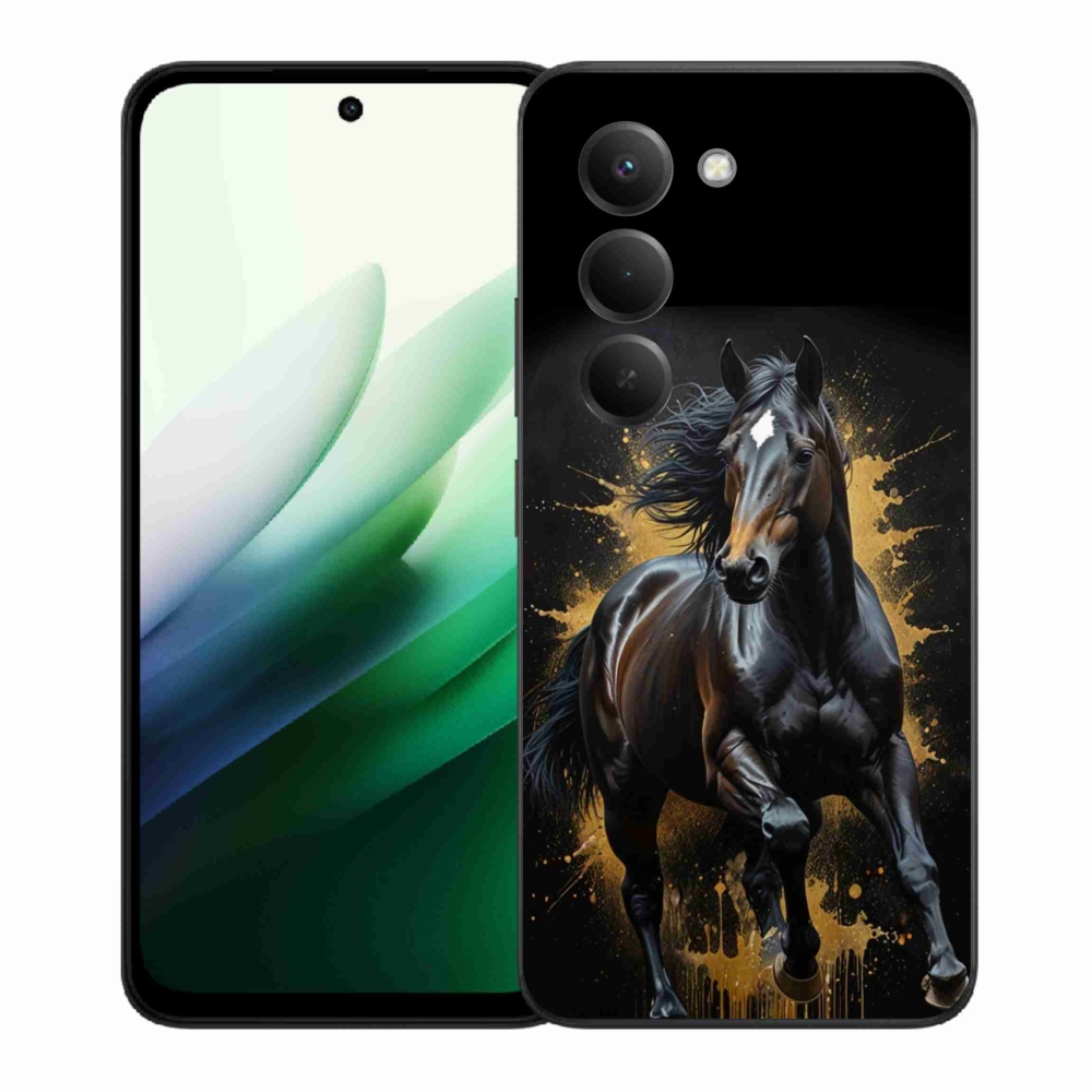 Gélový kryt mmCase na Xiaomi Redmi 15 5G 169mm - elegantný čierny žrebec