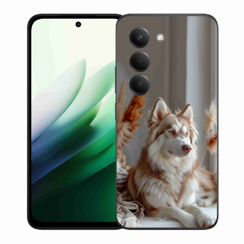 Gélový kryt mmCase na Xiaomi Redmi 15 5G 169mm - pokojný sibírsky husky