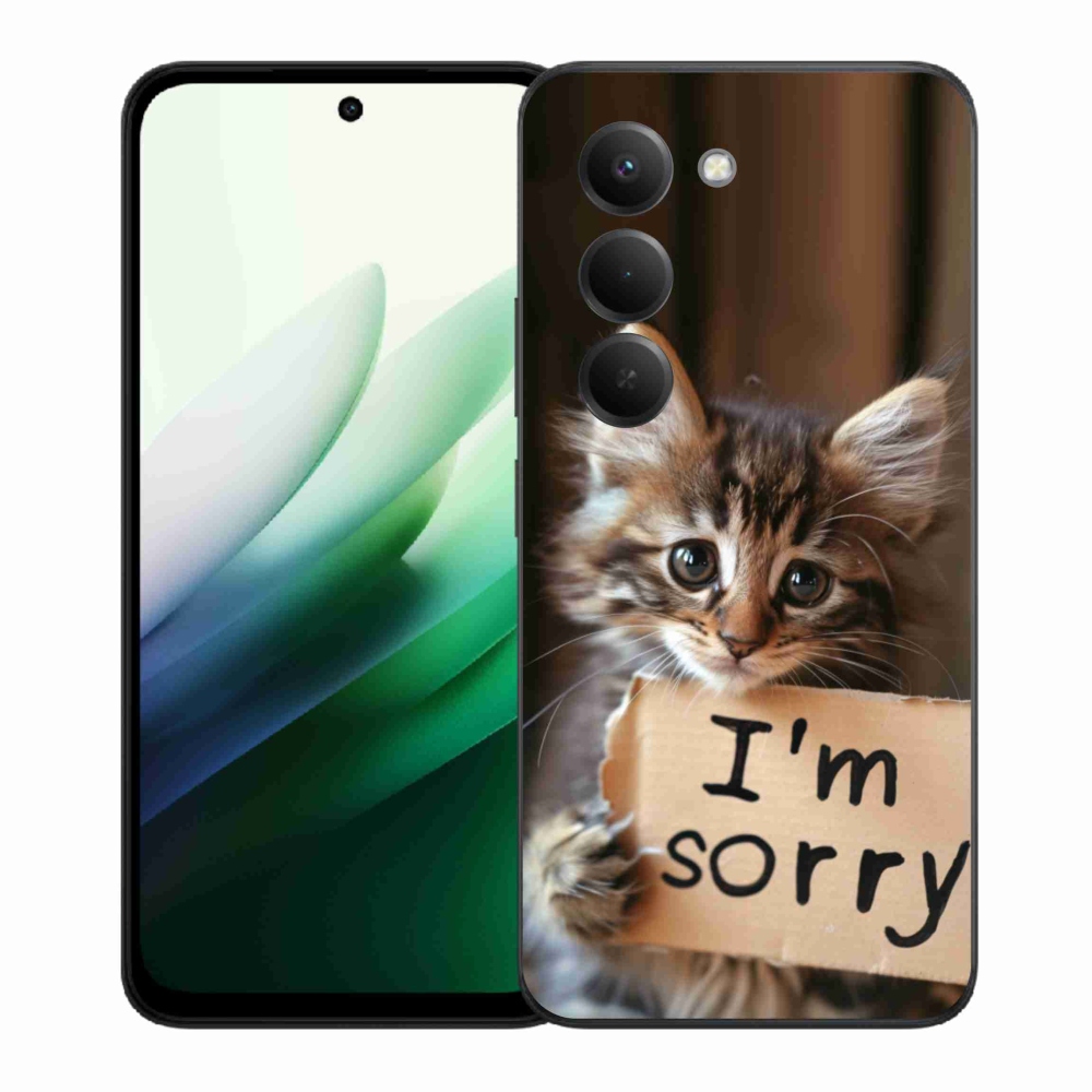 Gélový kryt mmCase na Xiaomi Redmi 15 5G (169mm) - mačacie ospravedlnenie