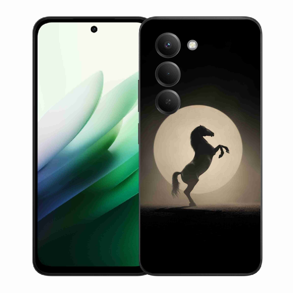 Gélový kryt mmCase na Xiaomi Redmi 15 5G (169mm) - kôň v siluete