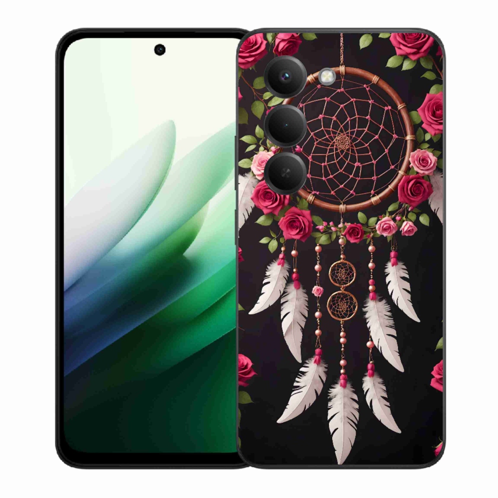 Gélový kryt mmCase na Xiaomi Redmi 15 5G 169mm - lapač snov s ružami