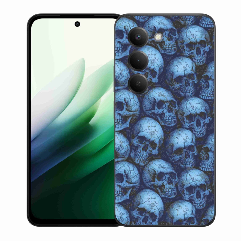 Gélový kryt mmCase na Xiaomi Redmi 15 5G (169mm) - lebky