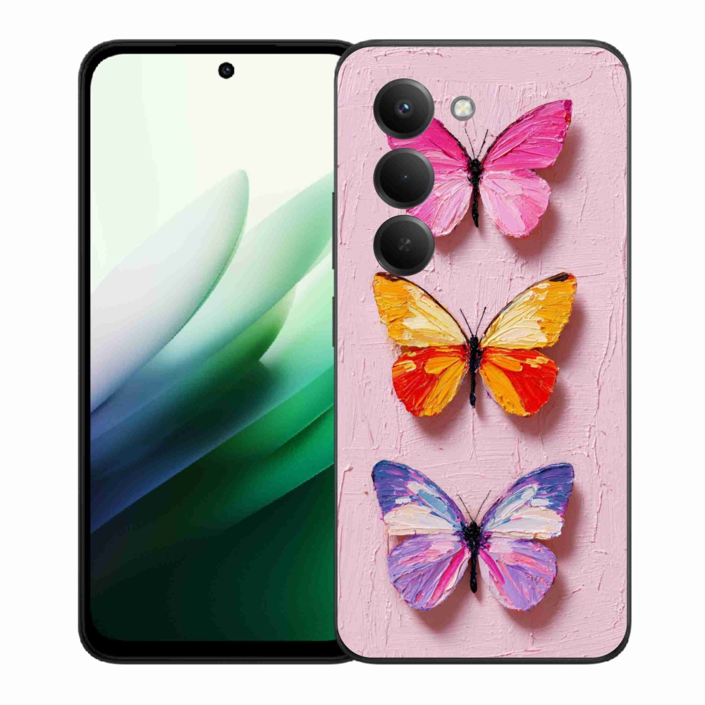 Gélový kryt mmCase na Xiaomi Redmi 15 5G (169mm) - motýlia trojica