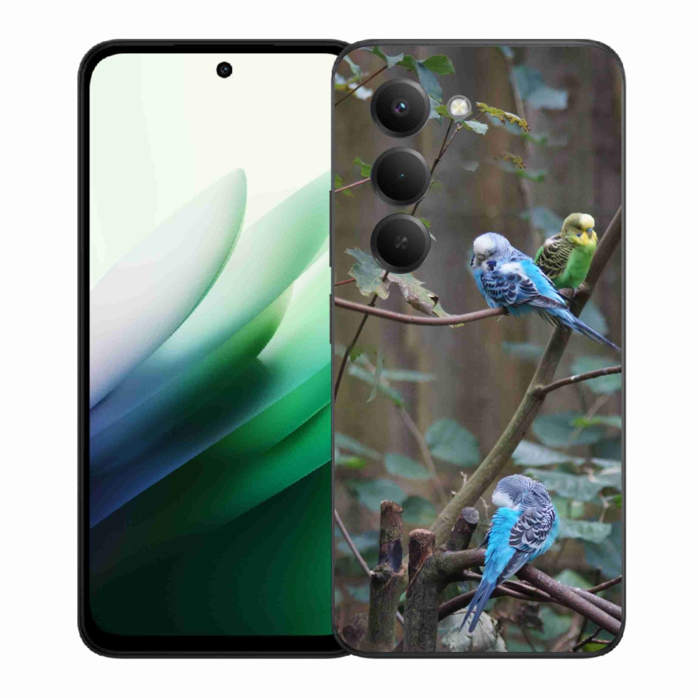 Gélový kryt mmCase na Xiaomi Redmi 15 5G 169mm - papagáje na vetve