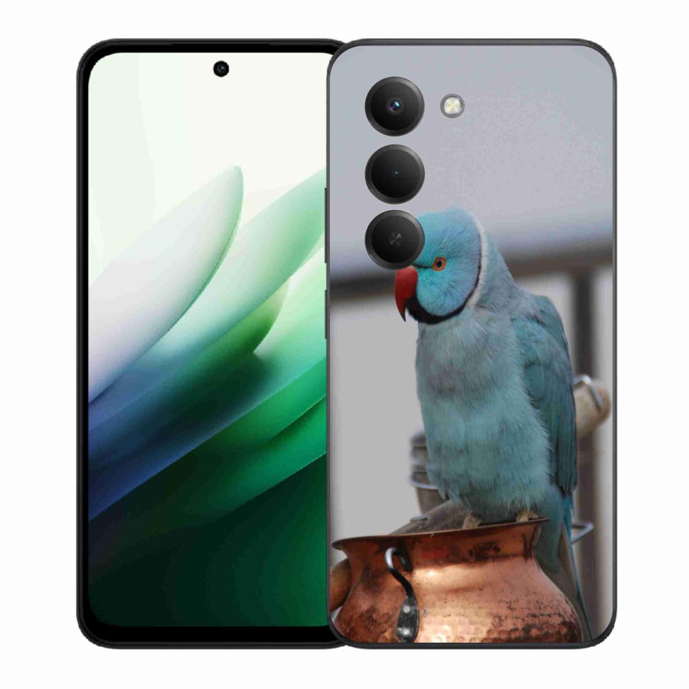 Gélový kryt mmCase na Xiaomi Redmi 15 5G (169mm) - papagáj alexander modrý