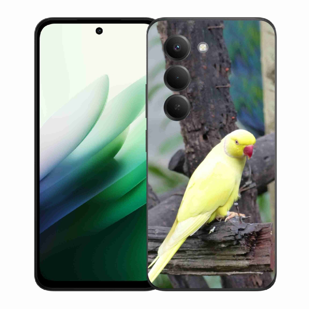 Gélový kryt mmCase na Xiaomi Redmi 15 5G (169mm) - papagáj alexander žltý