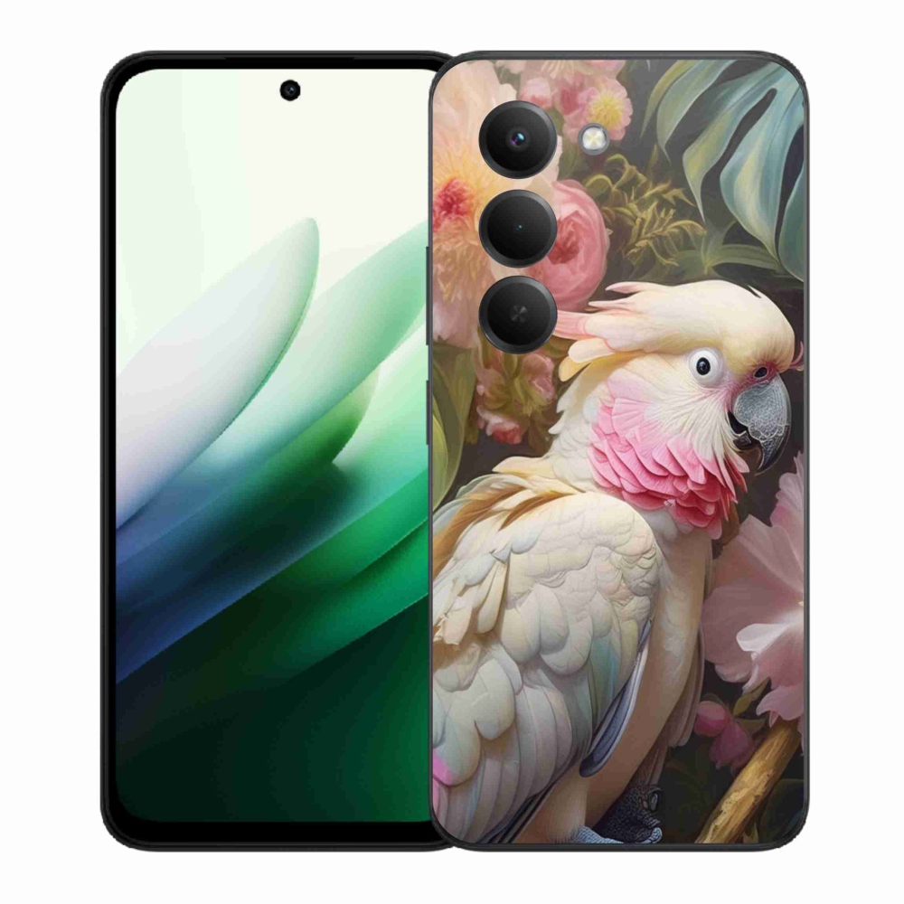 Gélový kryt mmCase na Xiaomi Redmi 15 5G (169mm) - papagáj kakadu ružový 2