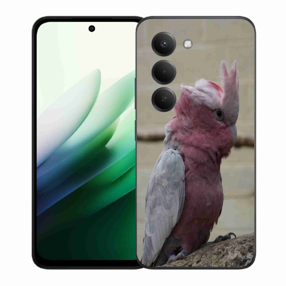 Gélový kryt mmCase na Xiaomi Redmi 15 5G (169mm) - papagáj kakadu ružový