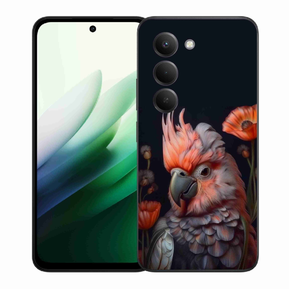 Gélový kryt mmCase na Xiaomi Redmi 15 5G 169mm - papagáj kakadu vo farbách